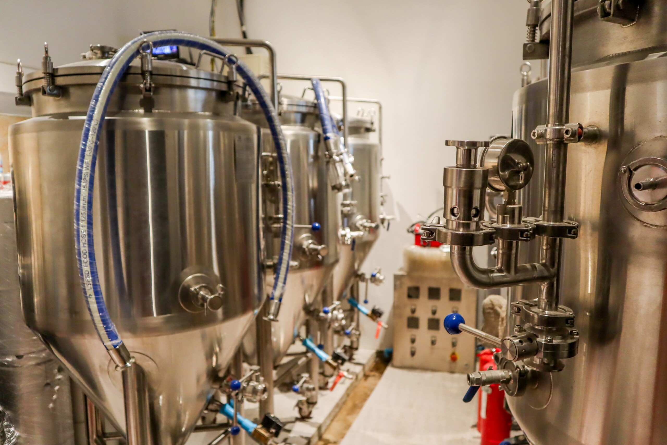 ビール製造工場のトップビュー